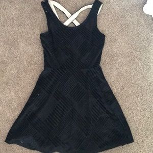 Black velvet dress